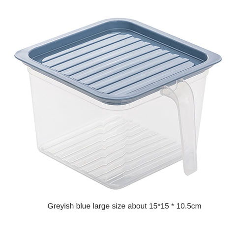 Kitchen Storage Box Refrigerator Fresh-keeping Box with Handle Plastic with Lid Sealed Food Fruit Storage Box Storage Jar