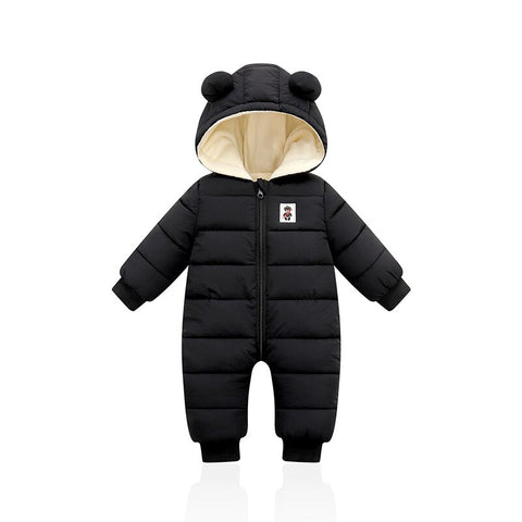 Autumn Winter Clothes Newborn Baby Boys Thick Cotton Jumpsuit For Baby Girls Hooded Romper Infant Christmas Costumes 3-12M