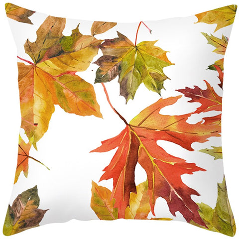 Happy Thanksgiving Cushion Cover Cartoon Maple leaf Pumpkin Pillow Case 45x45cm Halloween Autumn Decor Christmas 2022