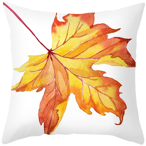 Happy Thanksgiving Cushion Cover Cartoon Maple leaf Pumpkin Pillow Case 45x45cm Halloween Autumn Decor Christmas 2022