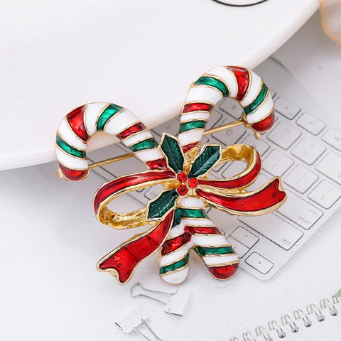 Luxury Exquisite Christmas Brooch Pin Snowman Santa Claus Boot Garland Fashion Jewelry Gift Christmas Decoration Brooches