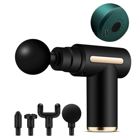 Massage Gun Deep Tissue Percussion Muscle Massager for Pain Relief Fascia Gun Electric Body Massager Facial massage