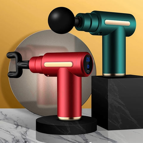 Massage Gun Deep Tissue Percussion Muscle Massager for Pain Relief Fascia Gun Electric Body Massager Facial massage