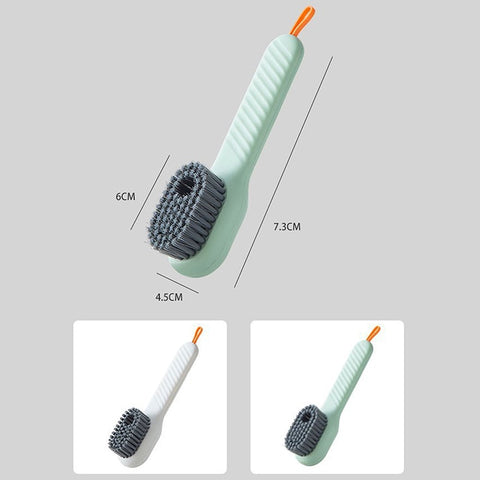 Multifunction Soft Bristled Liquid Shoe Brush Long Handle Brush Clothes Brush Shoe Clothing Board Brush Household Cleaning Tool