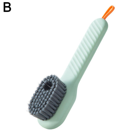 Multifunction Soft Bristled Liquid Shoe Brush Long Handle Brush Clothes Brush Shoe Clothing Board Brush Household Cleaning Tool