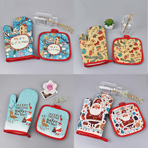 One Piece Silicone Anti-scalding Oven Gloves Mitts Kitchen Silicone Gloves Tray Dish Bowl Holder Baking Insulation Hand Clip