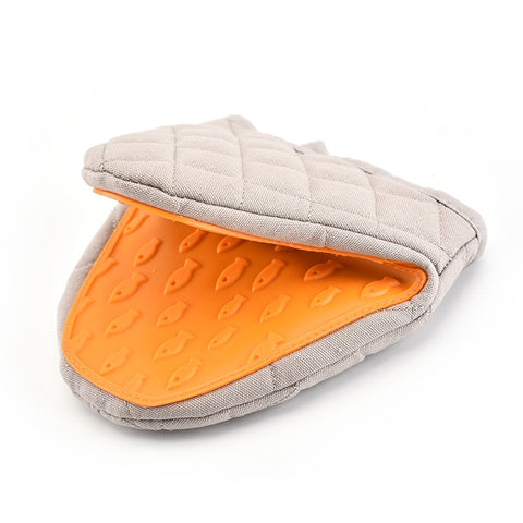 One Piece Silicone Anti-scalding Oven Gloves Mitts Kitchen Silicone Gloves Tray Dish Bowl Holder Baking Insulation Hand Clip