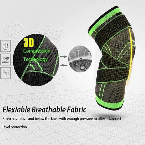 Sports Fitness  Knee Pads Support Bandage Braces Elastic Nylon Sport Compression  Sleeve for Basketball