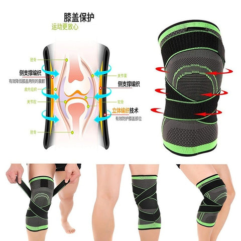 Sports Fitness  Knee Pads Support Bandage Braces Elastic Nylon Sport Compression  Sleeve for Basketball