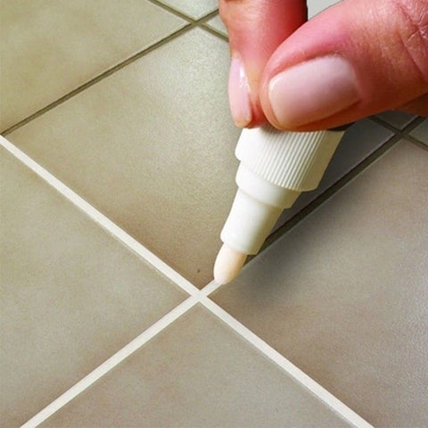 Tile Marker Repair Wall Grout Pen White Grout Marker Odorless Non Toxic for Tiles Floor and Tyre Suitable Car Painting Mark Pen