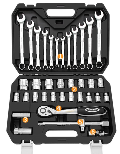 Tool Set Hand Tools for Car Repair Ratchet Spanner Wrench Socket Set Car tire Repair mechanical Tool ferramentas Kits completo