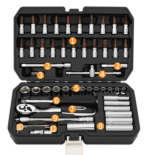 Tool Set Hand Tools for Car Repair Ratchet Spanner Wrench Socket Set Car tire Repair mechanical Tool ferramentas Kits completo