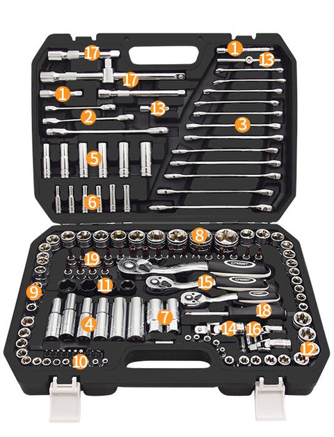 Tool Set Hand Tools for Car Repair Ratchet Spanner Wrench Socket Set Car tire Repair mechanical Tool ferramentas Kits completo