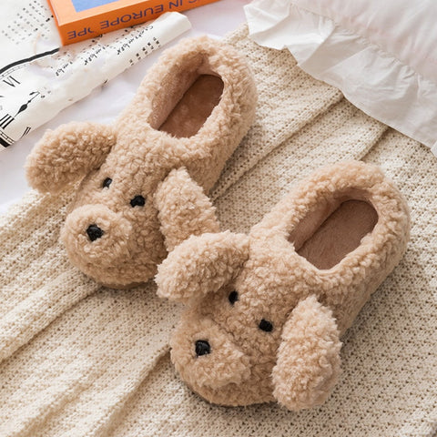 Upgrate Cute Animal Slipper For Women Girls Kawaii Fluffy Winter Warm Slippers Woman Cartoon Milk Cow House Slippers Funny Shoes