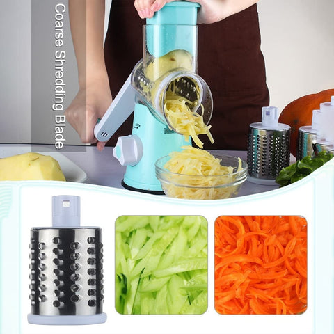 Vegetable Cutter Manual Mandoline Slicer Cheese Grater Kitchen Utensil