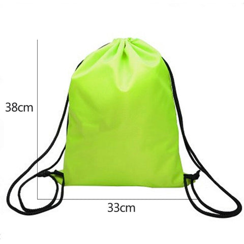 Waterproof Outdoor Beach Swimming Sports Drawstring Backpack Organizer Gym Storage Bag for Shoes Towel Clothes