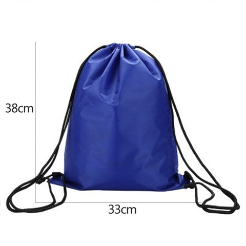 Waterproof Outdoor Beach Swimming Sports Drawstring Backpack Organizer Gym Storage Bag for Shoes Towel Clothes