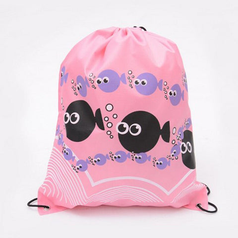 Waterproof Outdoor Beach Swimming Sports Drawstring Backpack Organizer Gym Storage Bag for Shoes Towel Clothes
