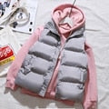 2022 Women Winter Warm Cotton Padded Puffer Vests Sleeveless Parkas Jacket