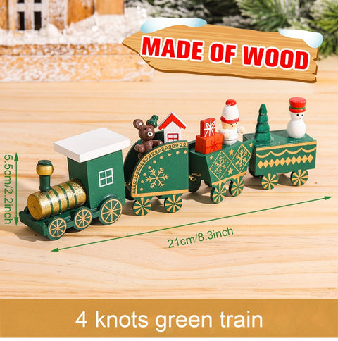 Wooden/Plastic Train Merry Christmas Ornament Christmas Decorations For Home 2022 Xmas Gifts Noel Natal Navidad New Year 2023