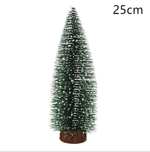Xmas Mini Christmas Tree Sisal Silk Cedar Table Desktop Decor Small Christmas Tree Gold Mini Tree 2022 Navidad 2023 New Year
