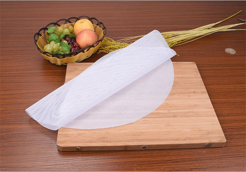 White Round Dumplings bamboo steamer Mat paper Silicone Non Stick Pads Buns Baking Pastry Dim Sum Mesh mat Cooking Accessories